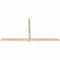 Ekena Millwork Eugene Smooth Timber Gable Bracket, Douglas Fir, 108"W x 58"H x 3 1/2"D x 3 1/2"F, 13/12 Pitch GBW108X58X0404EUG00SDF - alternate 4